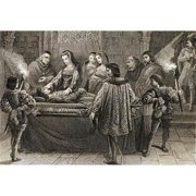 Juana La Loca & Felipe El Hermoso 1478-1506 The Death of Felipe El Hermoso Poster Print - 18 x 12