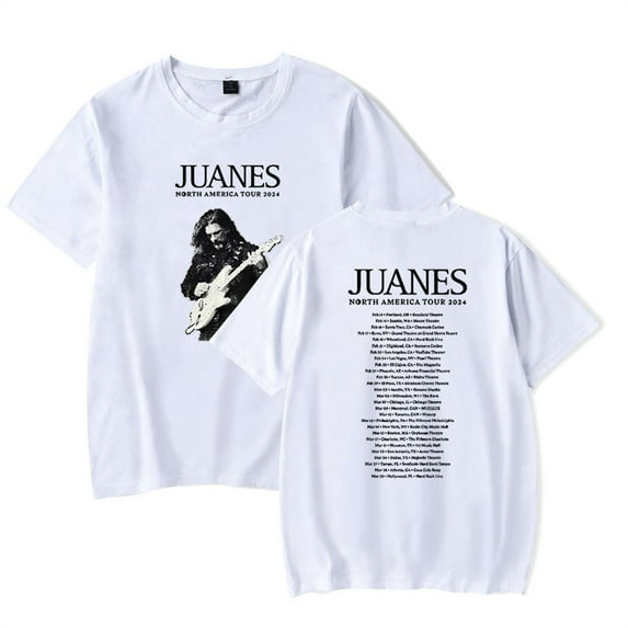 Juanes Tour 2024 Tshirt Unisex Crewneck Vintage Tee Fashion Short Sleeve Casual Shirt