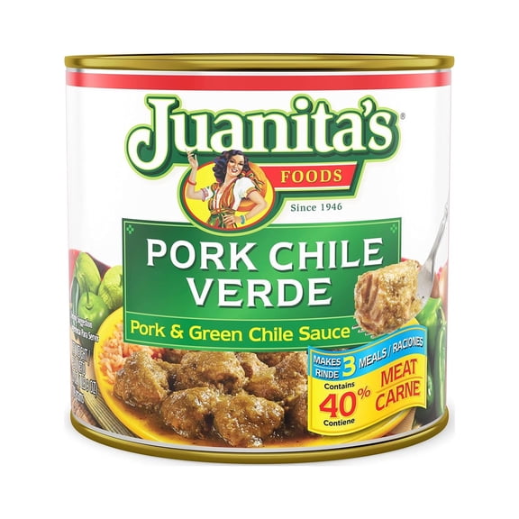 Juanita's Chile Verde, 25 oz (Pack of 6)
