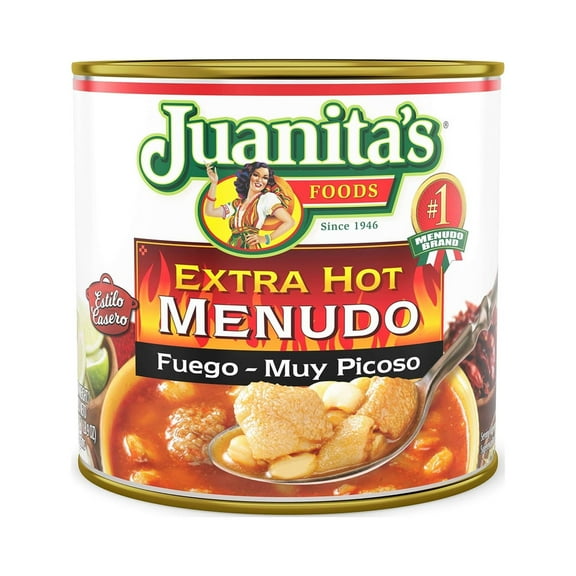 Juanita's Extra Hot Menudo, 25 oz (Pack of 16)