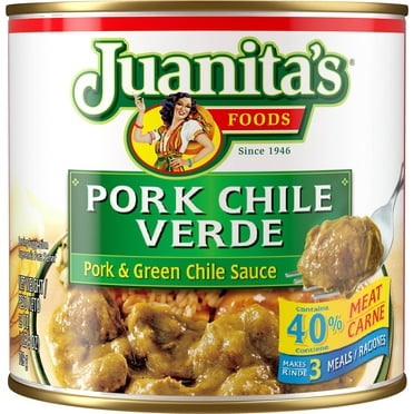 Juanita's Foods Pork Chile Verde, 25 oz Can