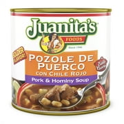 Juanita’s Foods Ready to Serve Pork Pozole with Red Chile Soup, 25 oz Can