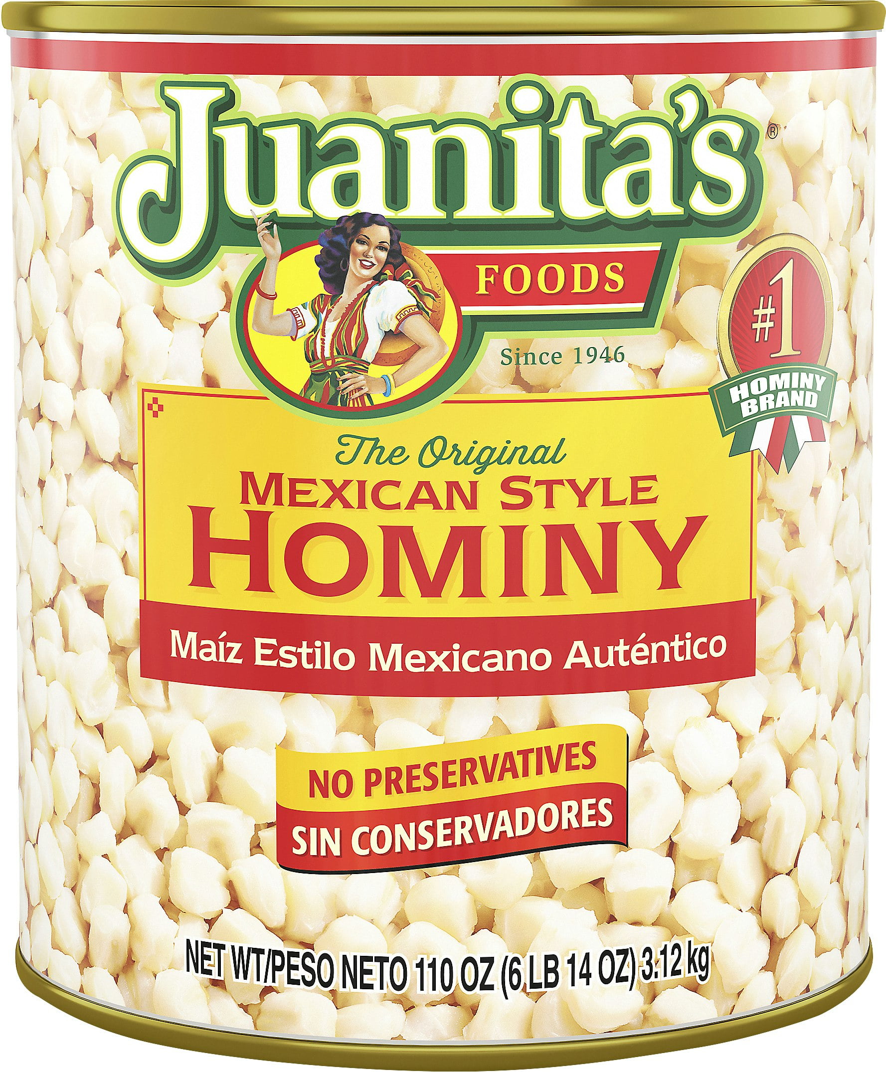 Juanita's Hominy 110 oz (Pack Of 6)