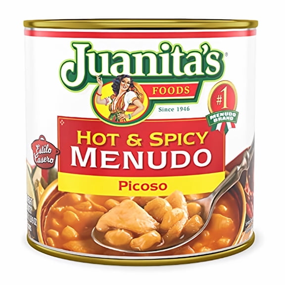 Juanita's Hot & Spicy Menudo, Picoso, 25 oz (Pack of 18)