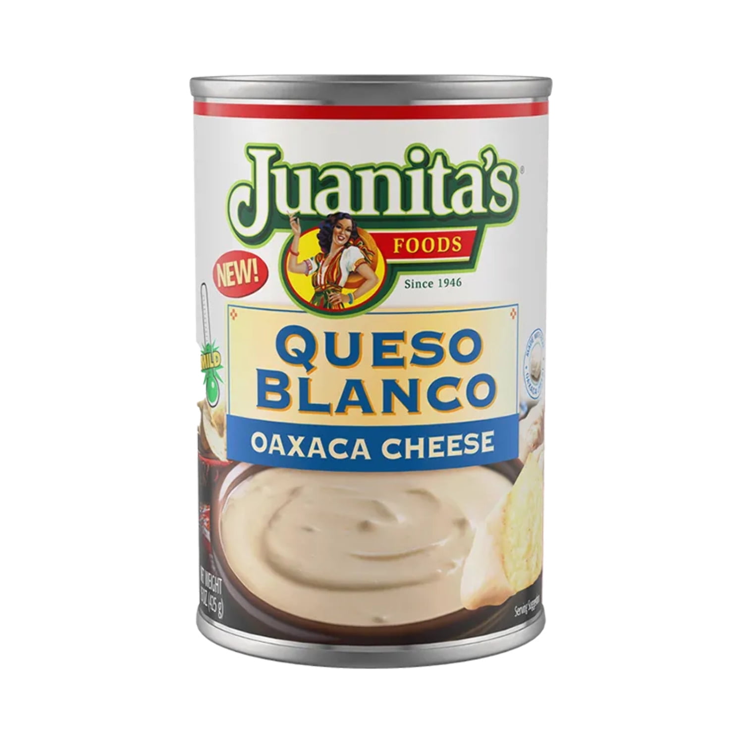 Juanita's Foods Queso Blanco Oaxaca Cheese Sauce, 15 oz can