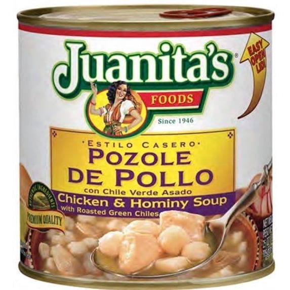Juanita's Soup, Chicken and Hominy, 29.5 oz (Pack of 32)