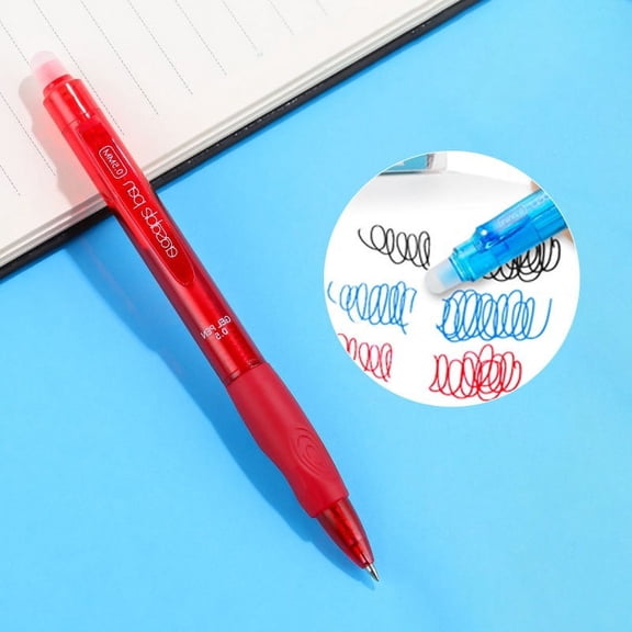Juaoua 12 Colors Retractable Erasable Gel Pens,Erasable Gel Pens with Soft Rubber,Fine Point 0.5 mm,Make Mistakes Disappear Pens For Coloring,Sketching,And Drawing,Classroom Must Haves
