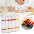 thumbnail image 1 of Juaoua 48 Colors Acrylic Paint Markers,Dual Tip Acrylic Paint Markers,Water-Based No-Bleed Paint Pens,Perfect For Rock Painting,Diy Crafts,Journaling,Travel And Classroom Projects,Classroom Supplies, 1 of 8