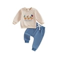 thumbnail image 2 of Baby Boys Clothes Set Toddler Outfit Kids Letter Print Long Sleeve... 2 of 14