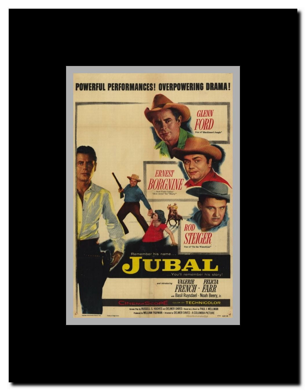 Jubal Framed Movie Poster
