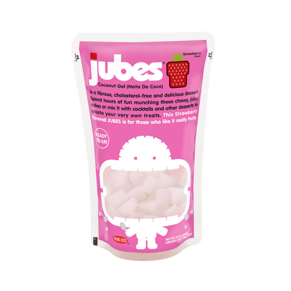Jubes Nata De Coco (Strawberry) - 12.7oz (Pack of 1)