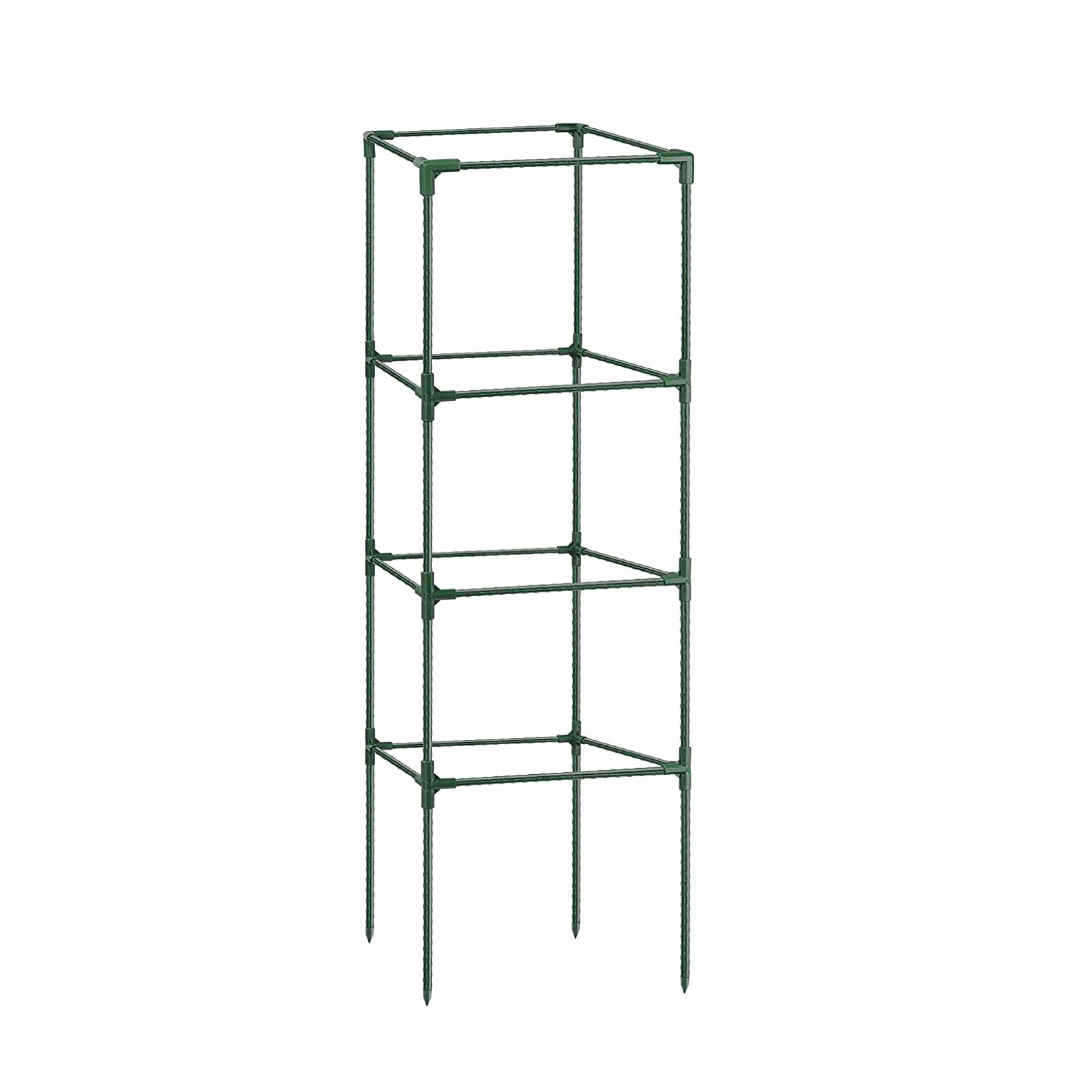 2 Pack Heavy Duty Tomato Cages - 59 Inch Adjustable Garden Trellis For Climbing Plants