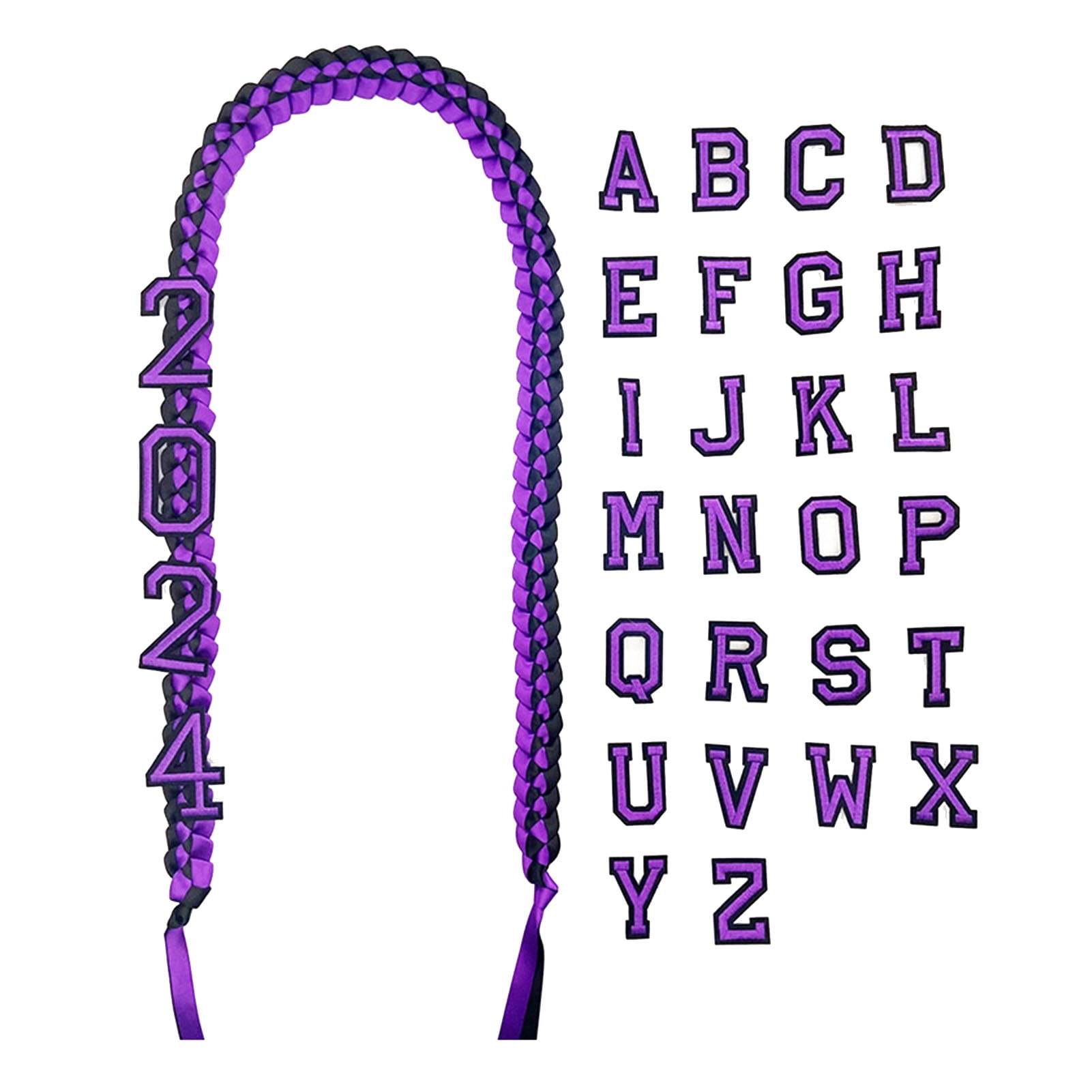 Jubilant 2024 Graduation Ribbon with Glitter Pins Double Braided ...