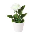 thumbnail image 1 of Jubilant  Artificial Potted Plant Faux Rose Decoration Artificial Potted Rose Faux Flower Bonsai for Home Office Decor Maintenance-free Indoor for Photography, 1 of 8