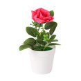 thumbnail image 1 of Jubilant  Artificial Potted Plant Faux Rose Decoration Artificial Potted Rose Faux Flower Bonsai for Home Office Decor Maintenance-free Indoor for Photography, 1 of 8