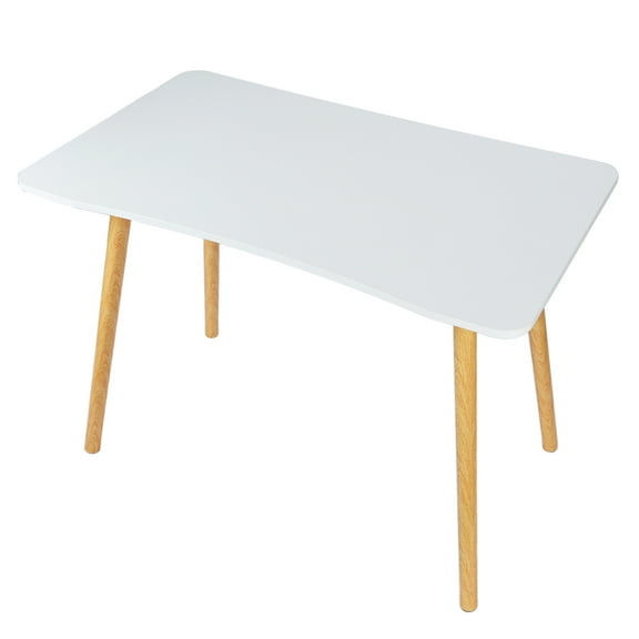 Jubilant Computer Desk, PC Writing Study Table, Modern Simple Office Desk Workstation for Bedroom Living Room in White