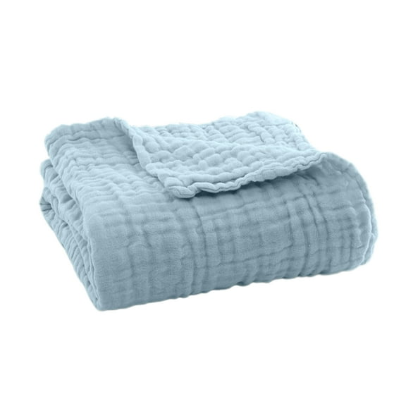 Jubilant  Easy Care Muslin Blanket Muslin Blanket Summer Couch Throw Lightweight Cotton Breathable Comfort Wrap for Bed Sofa Travel Holiday Use Easy Care