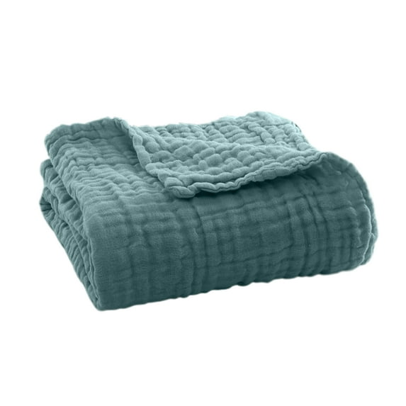 Jubilant Easy Care Muslin Blanket Muslin Blanket Summer Couch Throw Lightweight Cotton Breathable Comfort Wrap for Bed Sofa Travel Holiday Use Easy Care