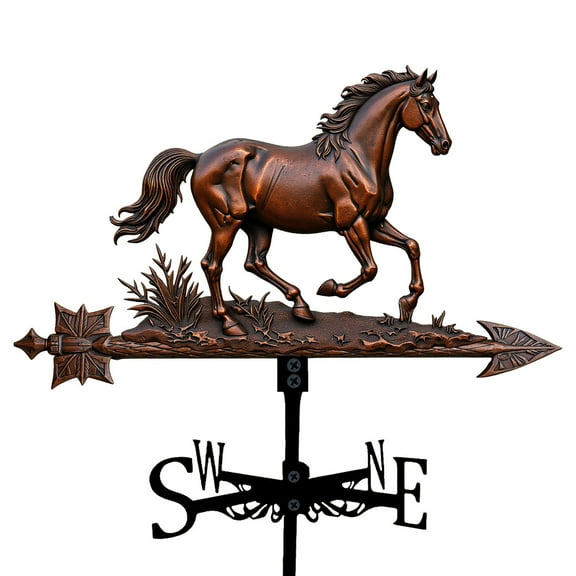 Jubilant Metal Weather Vane Classic Design Weathervane Dinosaur Weather Vane Outdoor Metal Wind Indicator for Garden Shed Rustic Decor Animal-shaped Rooftop