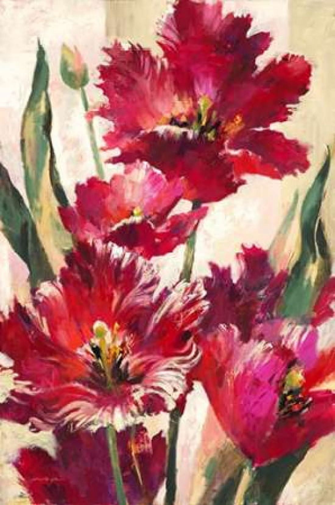 Jubilant Tulips Canvas Art - Brent Heighton (12 x 18)