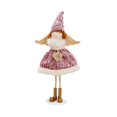 thumbnail image 1 of Jubilant  White Pink Decor Handcrafted Angel Ornament Soft Plush Fairy Elf Figurine White Pink for Christmas New Year Birthday Wedding Decor Cute Curly for Home, 1 of 8