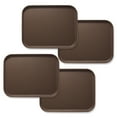 thumbnail image 1 of Jubilee 12" x 16" Restaurant Serving Trays (Set of 4), Brown - NSF Rectangular Food Service Trays, 1 of 7