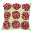 thumbnail image 1 of Jubilee Collection P411 Pillow - 9 Dahlias - Grren Body - PinkFlowers, 1 of 1