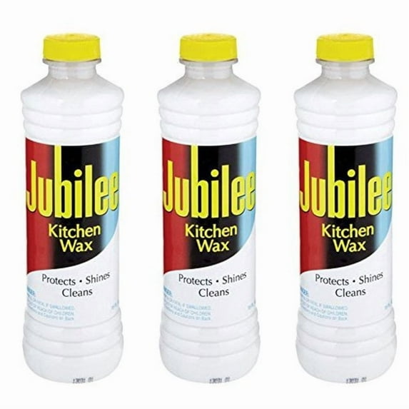 Jubilee Kitchen Cleaning Wax - For Appliances, Surfaces & Bathroom 15 oz - Pack of 3