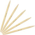 thumbnail image 1 of JubileeYarn 5" Double Point Bamboo Knitting Needles Set - 6.5mm - Natural, 1 of 6
