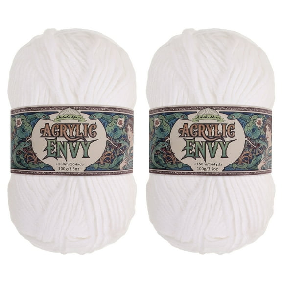 JubileeYarn Acrylic Envy Yarn - 100g/Skein Bulky Acrylic - Emulation - 2 Skeins