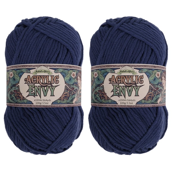 JubileeYarn Acrylic Envy Yarn - 100g/Skein Bulky Acrylic - Gluttony - 2 Skeins