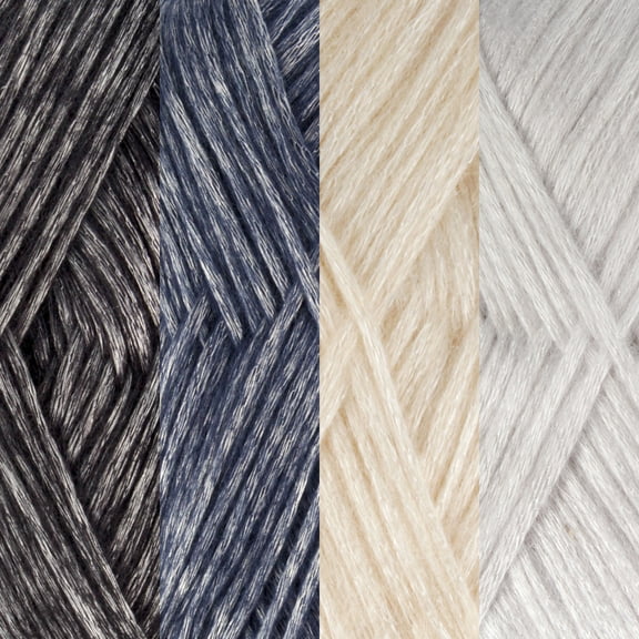 JubileeYarn Air Breeze Yarn - Fine Weight Acrylic - 50g/Skein - Shades of Storm - 4 Skeins