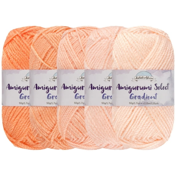 JubileeYarn Amigurumi Select Gradient Yarn - Hibiscus - 5 Skeins