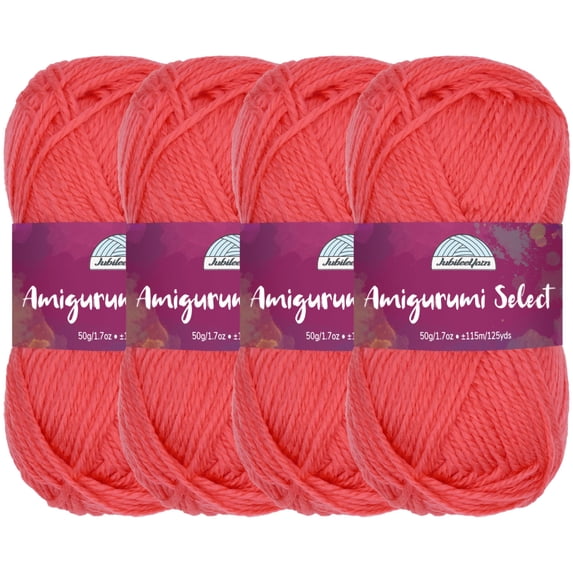 JubileeYarn Amigurumi Select Yarn - DK Acrylic - Begonia - 4 Skeins