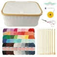 thumbnail image 1 of JubileeYarn Balls in a Box Cotton Select Yarn Crochet Kit - White, 1 of 6