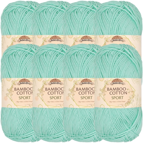 JubileeYarn Bamboo Cotton Sport Yarn - 50g/Skein - Caribbean Reef - 8 Skeins