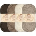thumbnail image 1 of JubileeYarn Bamboo Cotton Sport Yarn - Shades of Brown - 4 Skeins, 1 of 7