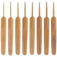 JubileeYarn Bamboo Crochet Hooks Carbonized Brown 8pc Set
