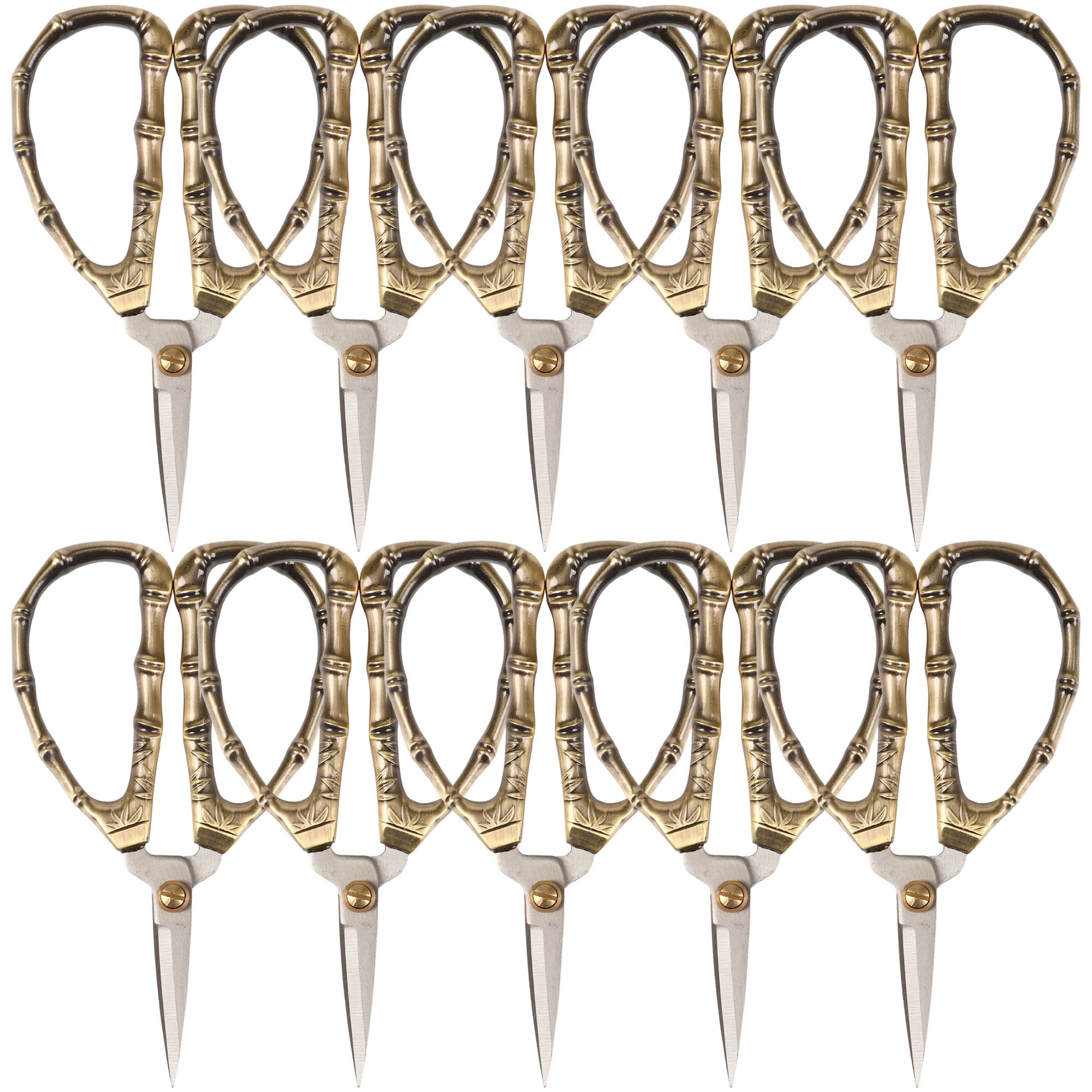JubileeYarn Bamboo Stalk Embroidery Craft Scissors - Medium - 10 Pairs ...