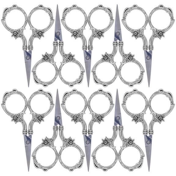 JubileeYarn Blooming Embroidery Scissors - Silver - 10 Pairs