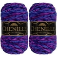 thumbnail image 1 of JubileeYarn Chenille Yarn - Worsted Weight - 100g/Skein - Elysium - 2 Skeins, 1 of 6