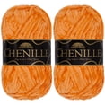 thumbnail image 1 of JubileeYarn Chenille Yarn - Worsted Weight - 100g/Skein - Ember - 2 Skeins, 1 of 6