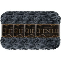 JubileeYarn Chenille Yarn - Worsted Weight Yarn - 100g/skein - Cabernet Sauvignon - 4 Cakes