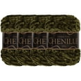 thumbnail image 1 of JubileeYarn Chenille Yarn - Worsted Weight Yarn - 100g/skein - Olive Oil - 4 Cakes, 1 of 6