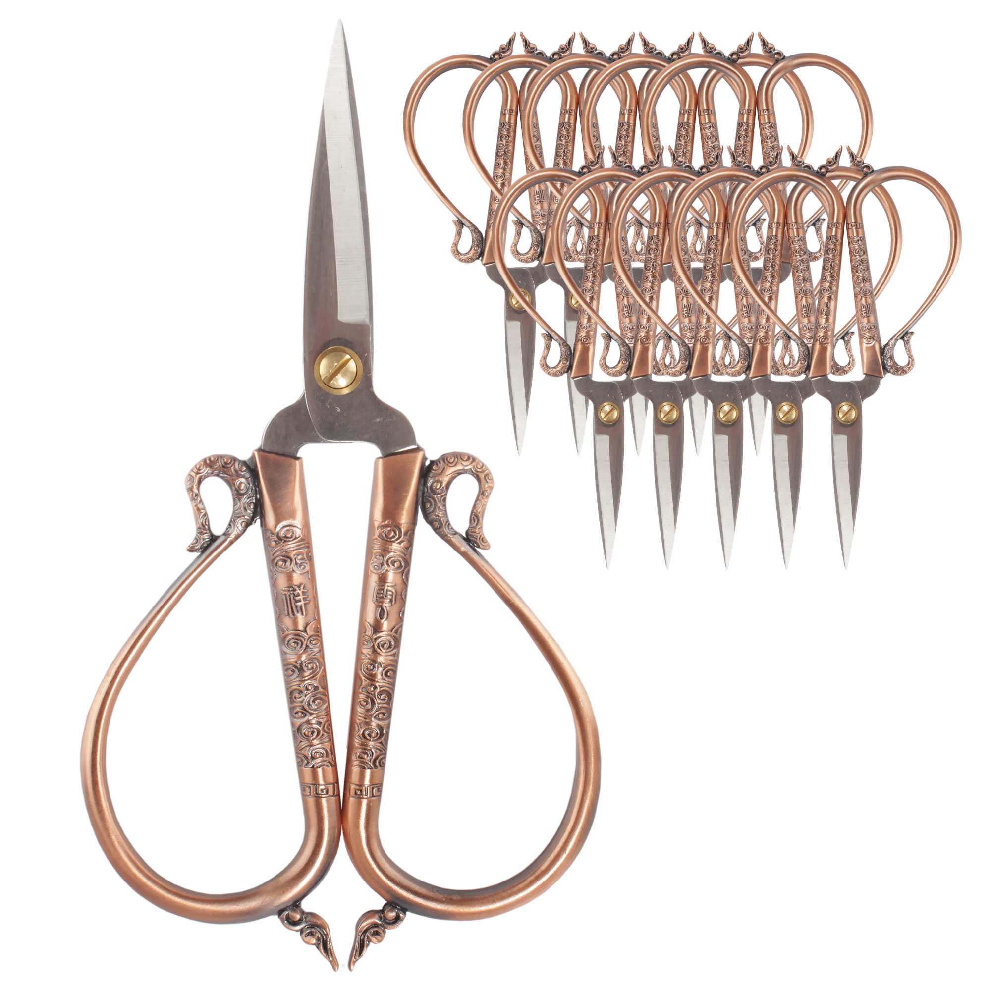 JubileeYarn Classic Chinese Large Embroidery Craft Scissors - Copper ...