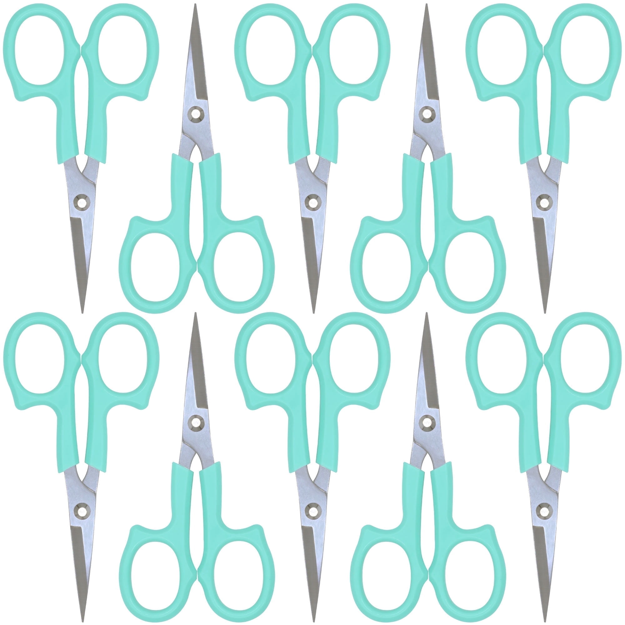 JubileeYarn Coated Embroidery Scissor - Green - 10 Scissors