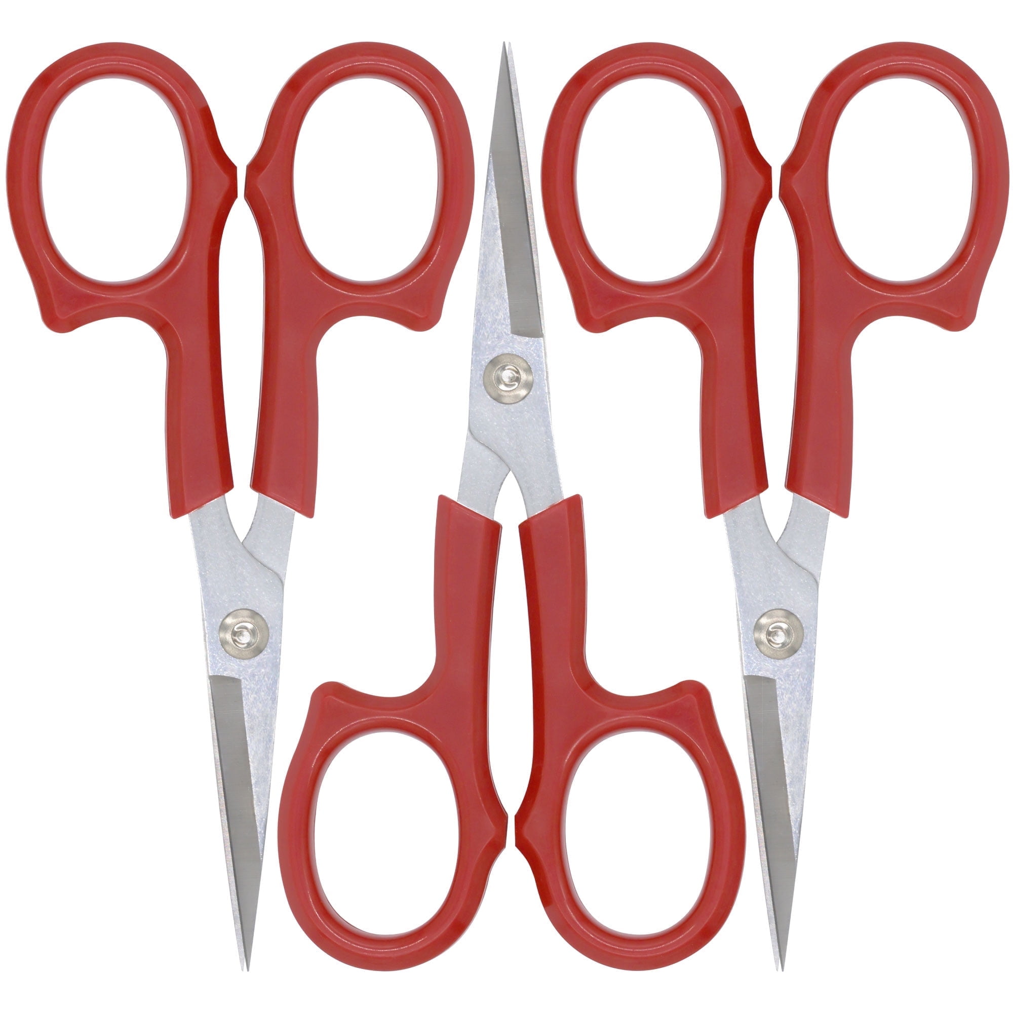 JubileeYarn Coated Embroidery Scissor - Red - 3 Scissors - Walmart.com