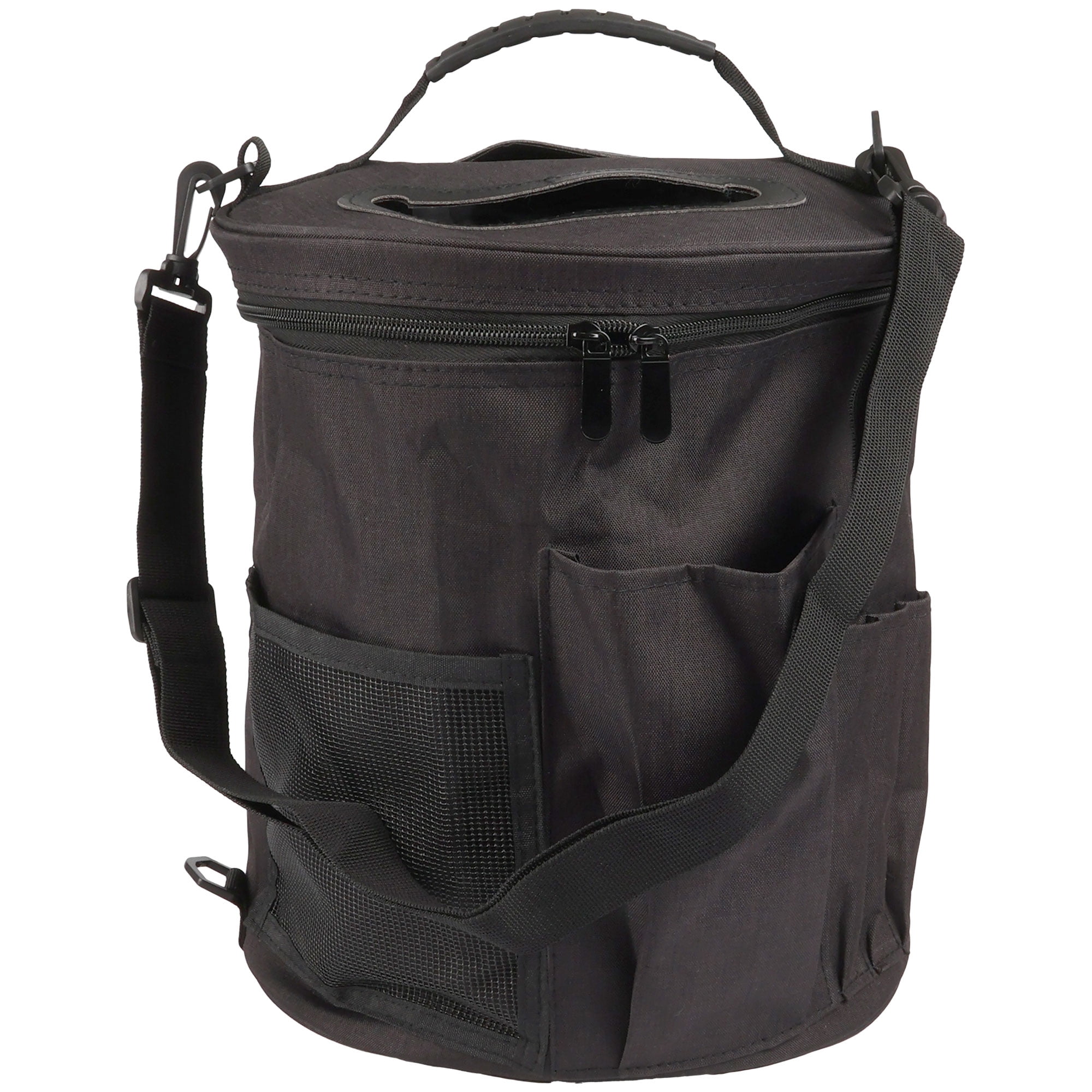 JubileeYarn Cylindrical Fabric Yarn Storage Tote Bag - Black - 1 Bag