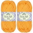 thumbnail image 1 of JubileeYarn Dainty Light Yarn - 100g/Skein Worsted Weight Cotton - 509 Bright Orange - 2 Skeins, 1 of 7