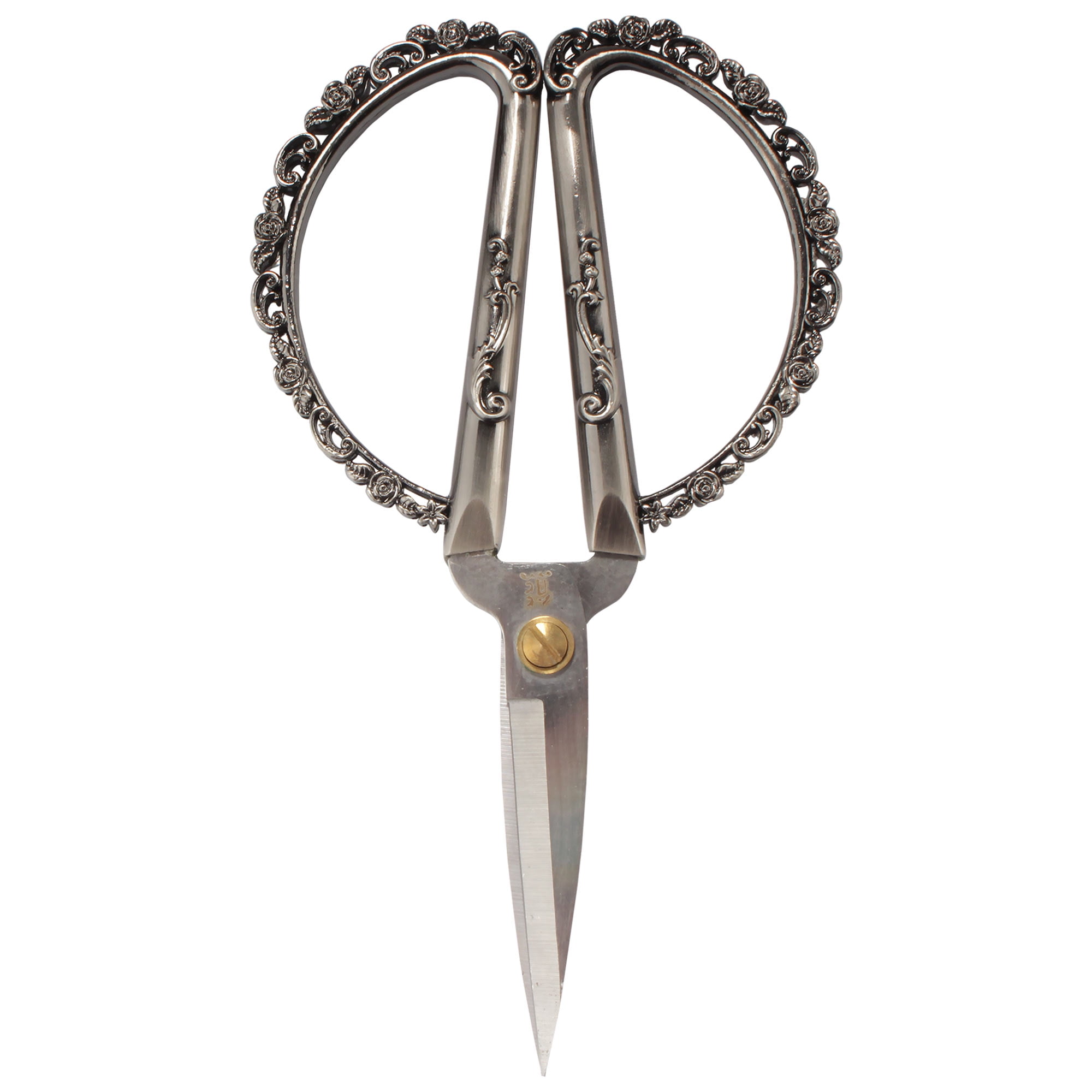 JubileeYarn Delicate Rose Embroidery Scissors - Gunmetal - 30 Scissors